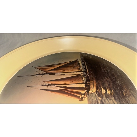 Vintage Schlitz Beer Serving Trays Schooner Sailboat 13" Bar Advertising - Picture 16 of 16